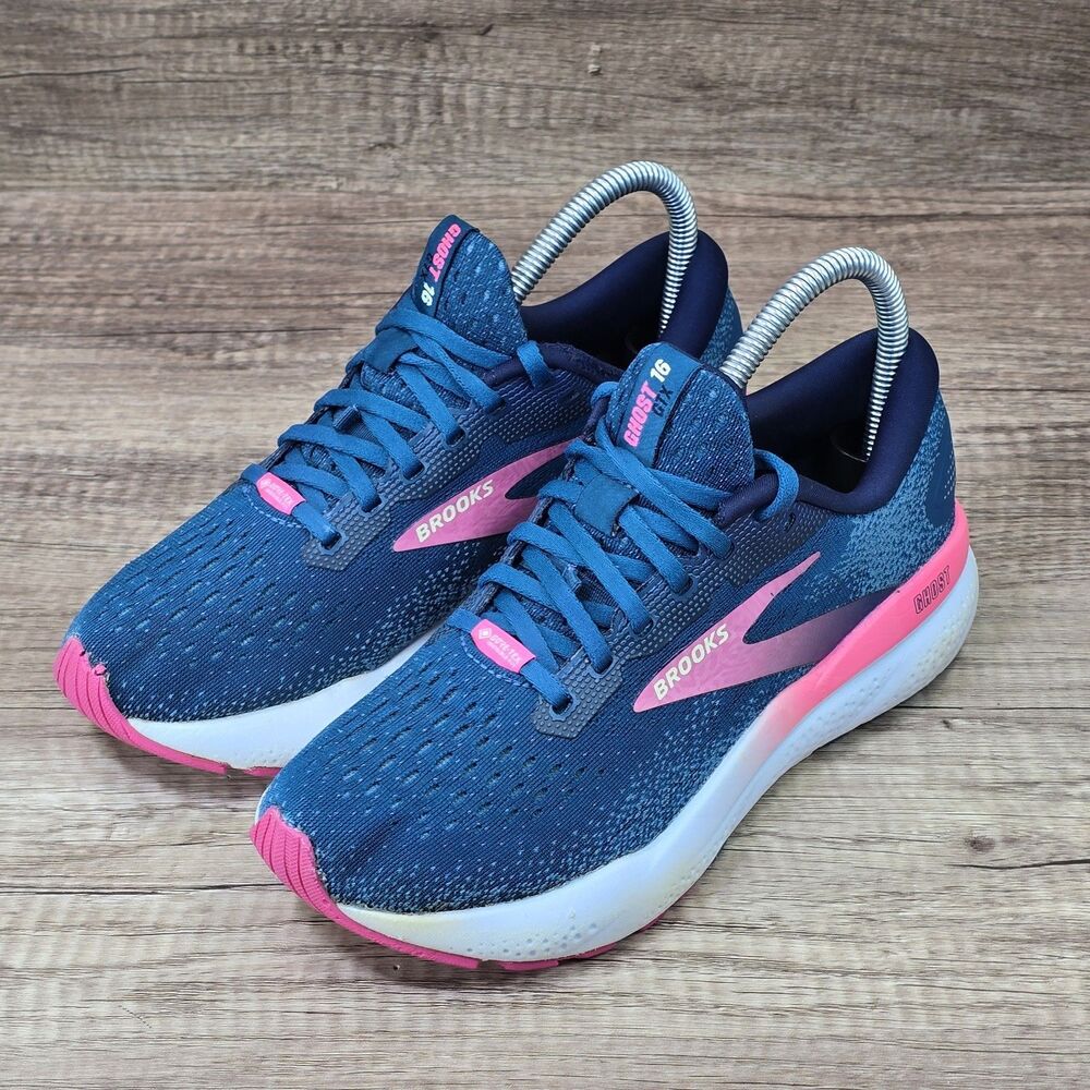 Brooks teal and Pink Ghost Women's Running Shoes - Picture 10 of 13